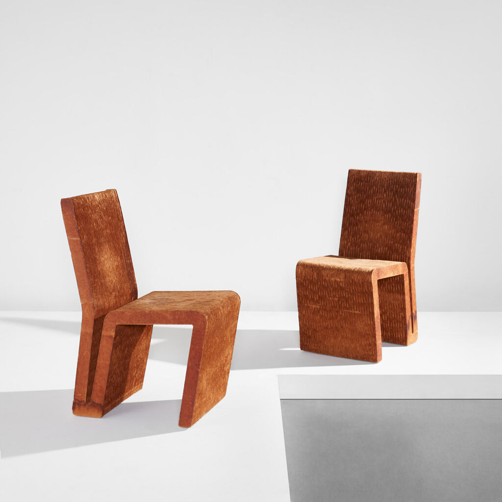Pair of side chairs, from the "Easy Edges" series