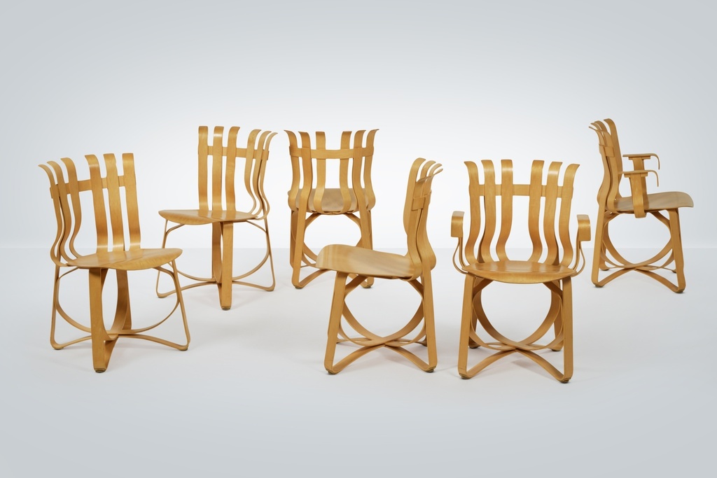 Set of Six "Hat Trick" Chairs