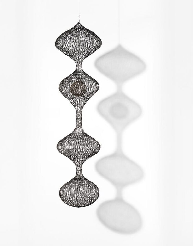Untitled (S.467, Hanging Four-Lobed Continuous Form with a Sphere in the Second Lobe)