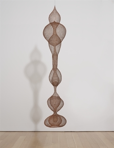 Untitled (S.401, Hanging Seven-Lobed, Continuous Interlocking Form, with Spheres within Two Lobes)