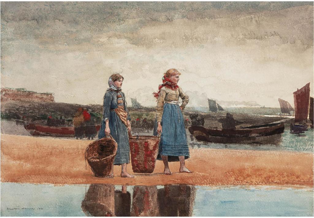 Two Girls on the Beach, Tynemouth