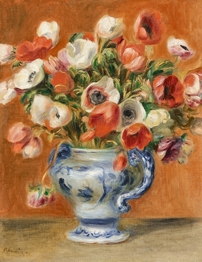 Vase d'anémones