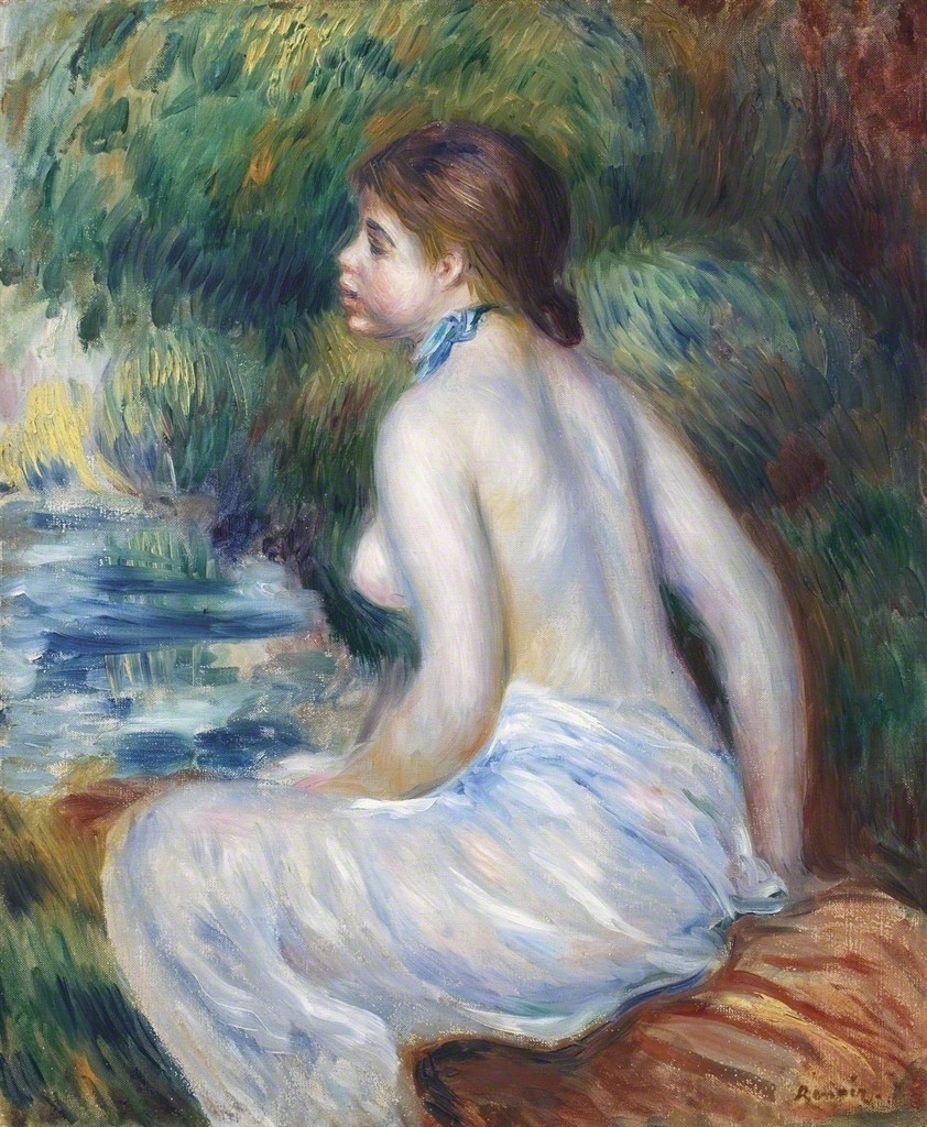 Baigneuse assise