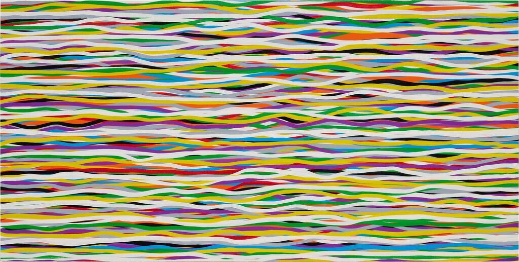 Horizontal Lines In Color Superimposed # 11