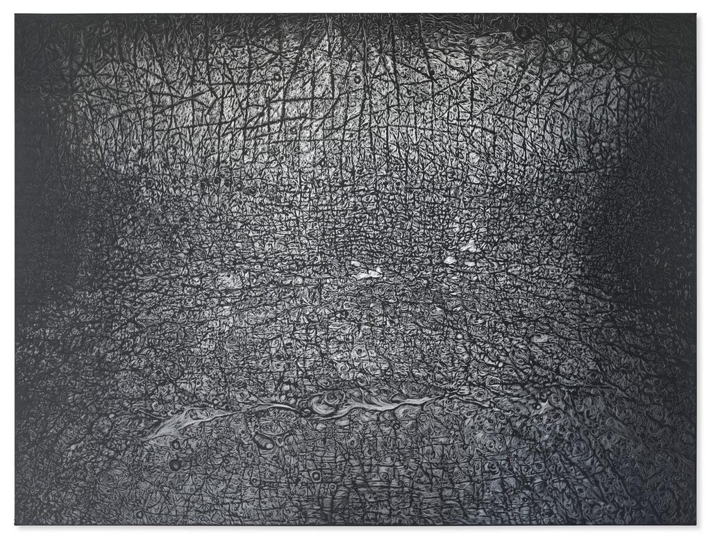 Pelle di grafite - riflesso di fluorite
