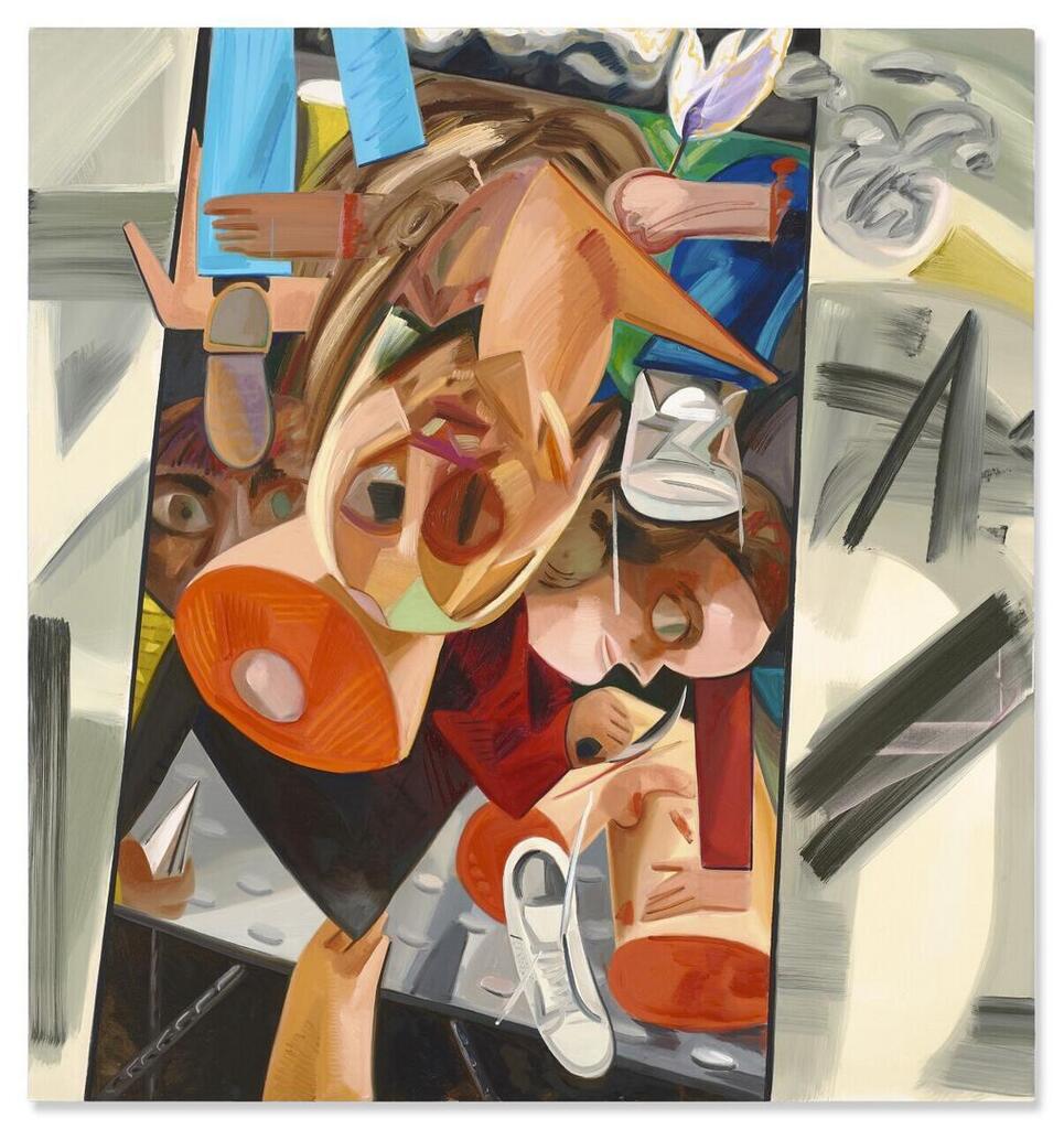 Dana Schutz, Fight in an Elevator 4