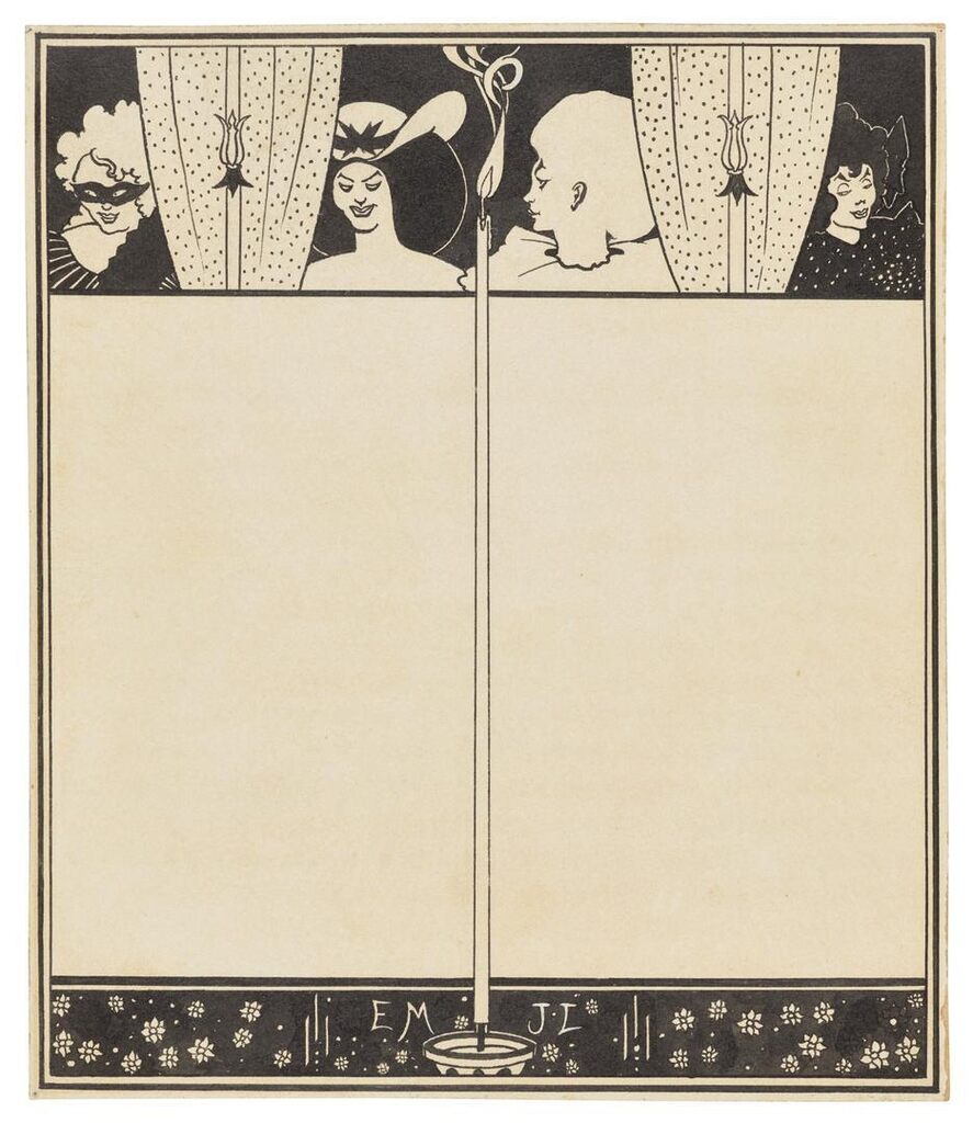 Design for The Yellow Book, vol. 1. Design for the back cover