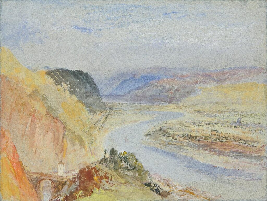 The river Mosel from the hillside above Pallien