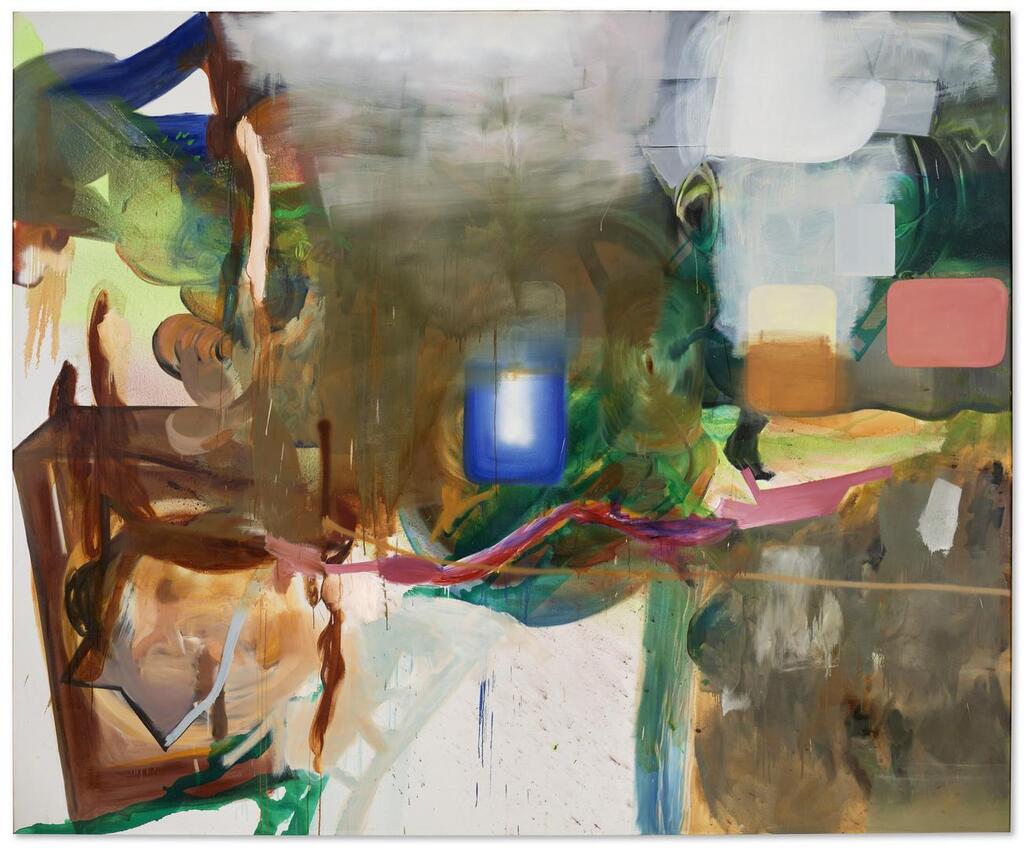 Albert Oehlen, Brandloch (Burn hole)