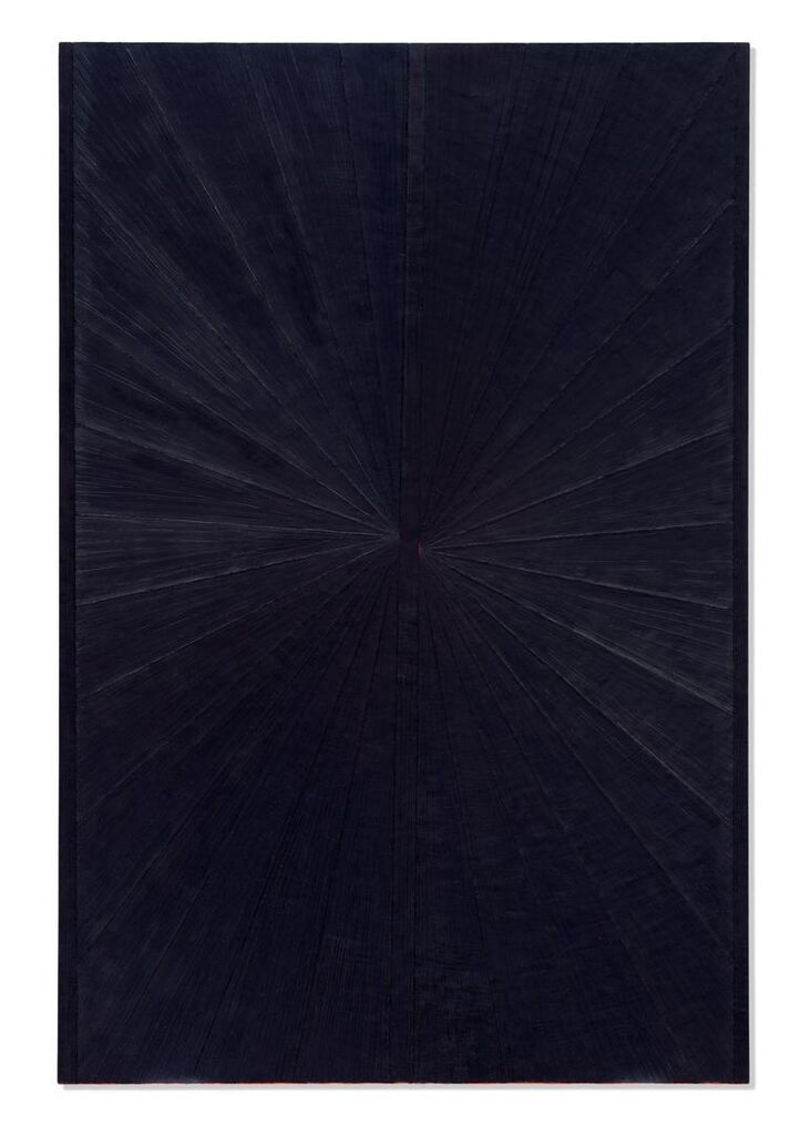 Mark Grotjahn, Untitled (Blue Butterfly Light to Dark V 655)