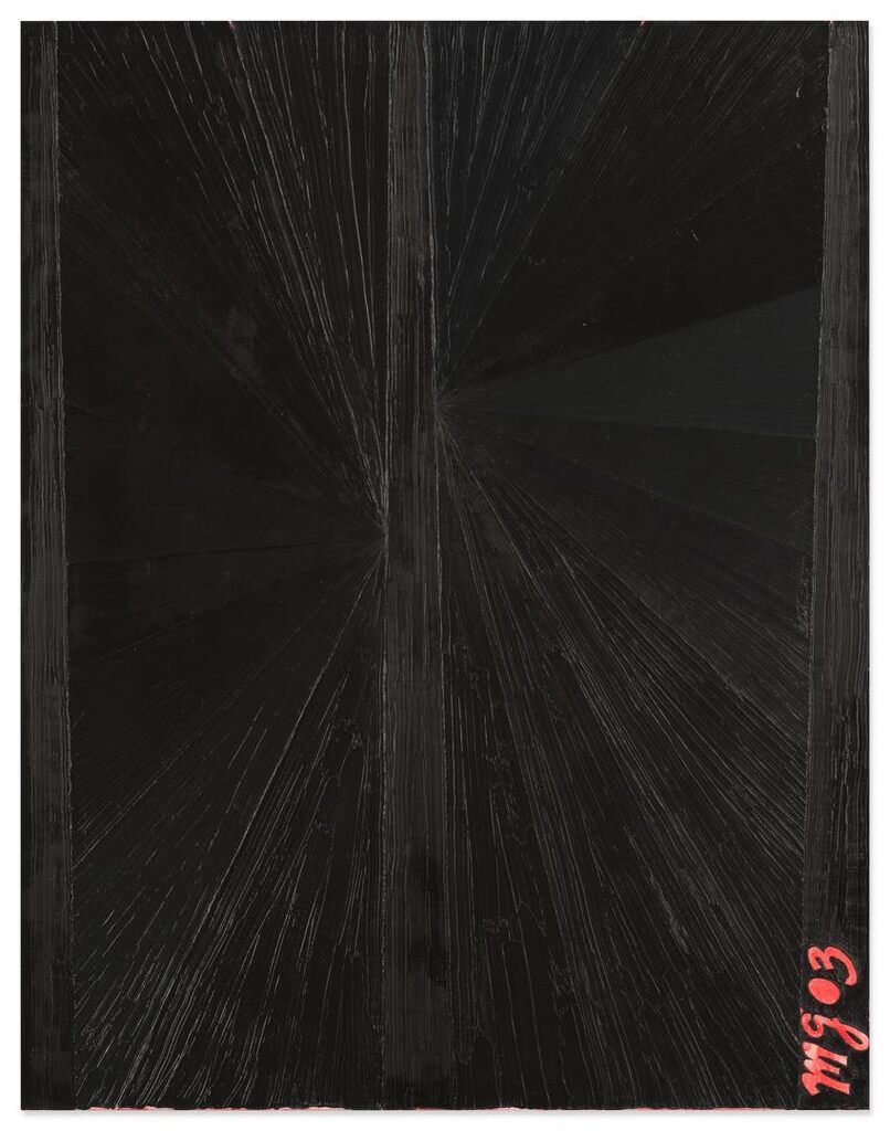 Mark Grotjahn, Untitled (Black Butterfly Pink MG03)