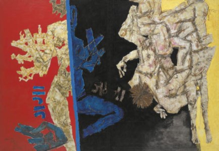 M.F. Husain, Battle of Ganga and Jamuna: Mahabharata 12