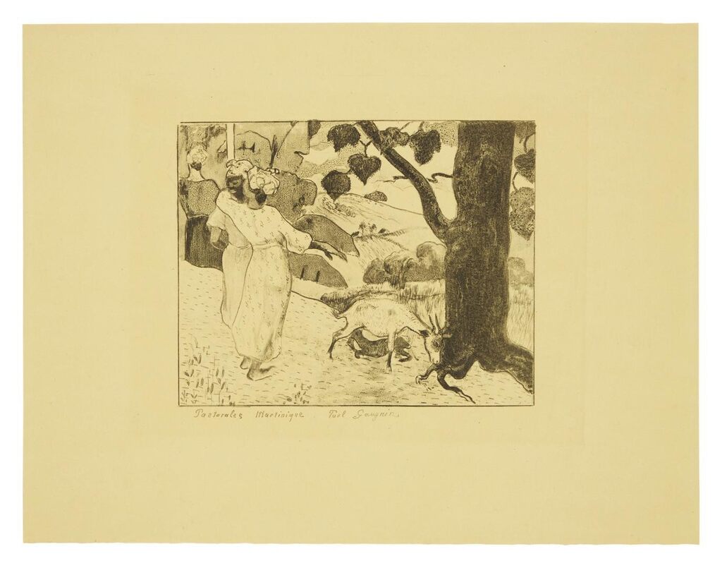 Pastorales Martinique, from 10 Zincographies (Guérin 9; Mongan, Kornfeld & Joachim 6)