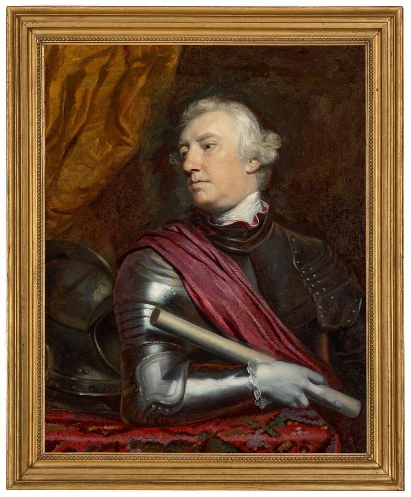 Portrait of George Townshend, 1st Marquess Townshend (1724-1807), half-length, in armour