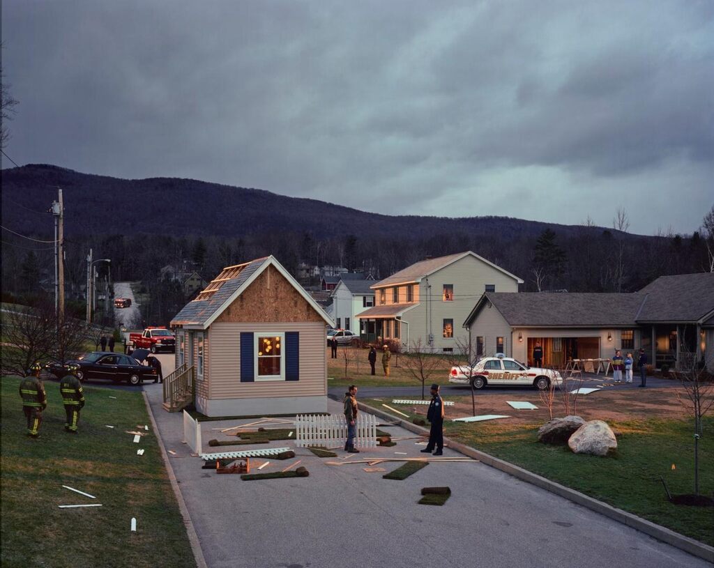 Untitled (house in the road)