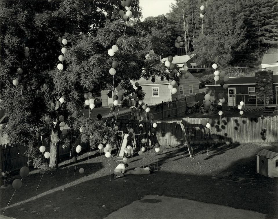 Untitled (balloons in backyard) (from the series 'Hover')