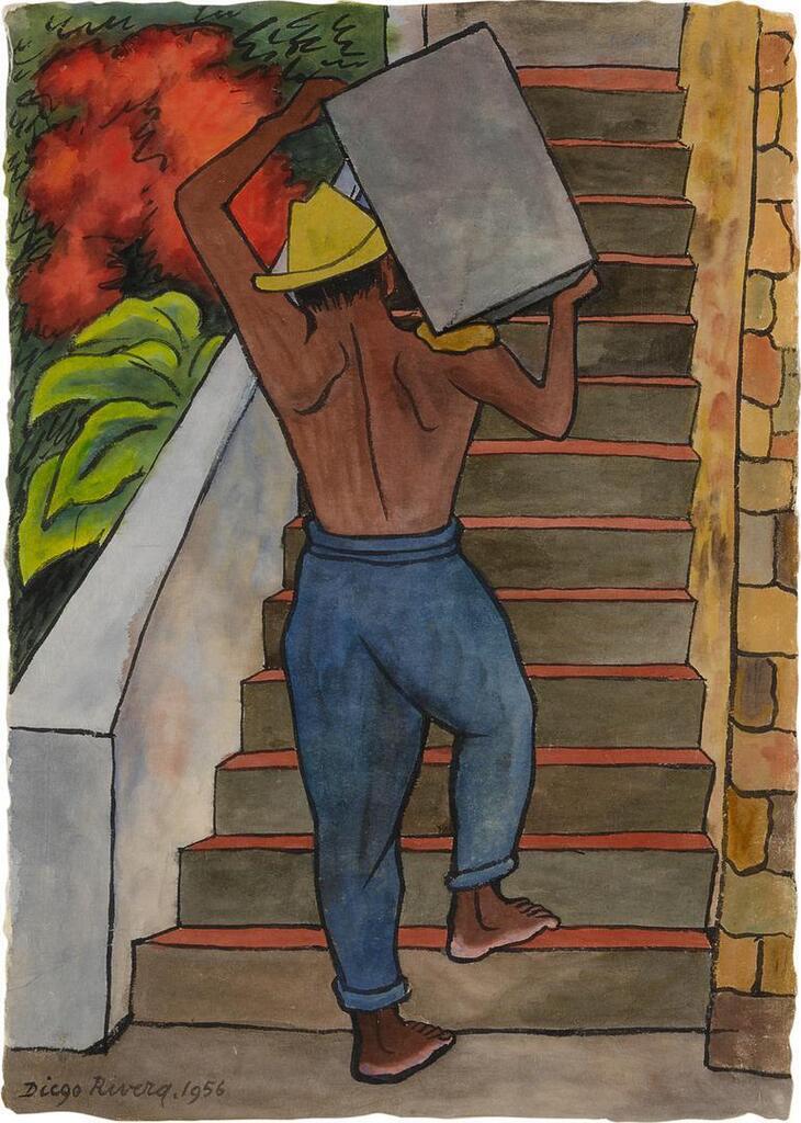 Hombre trabajando (Albañil)