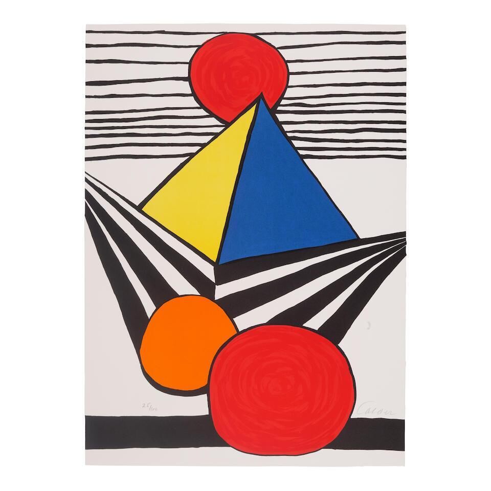 Pyramid and Red Sun, from La Mémoire élémentaire