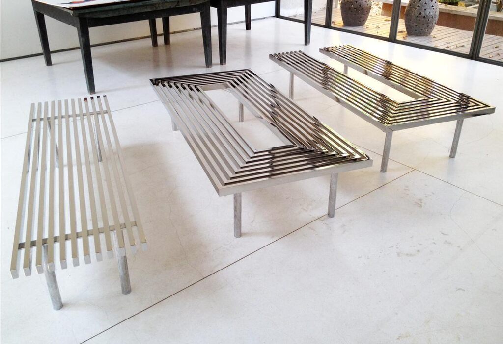 Untitled (the future will be chrome) I.O.U. Benches