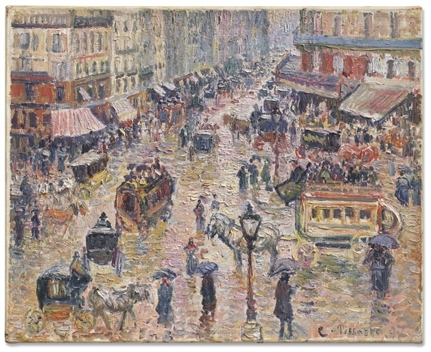 La Place du Havre, effet de pluie