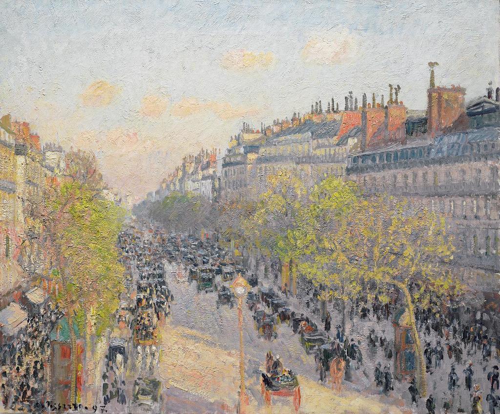 LE BOULEVARD MONTMARTRE, FIN DE JOURNÉE