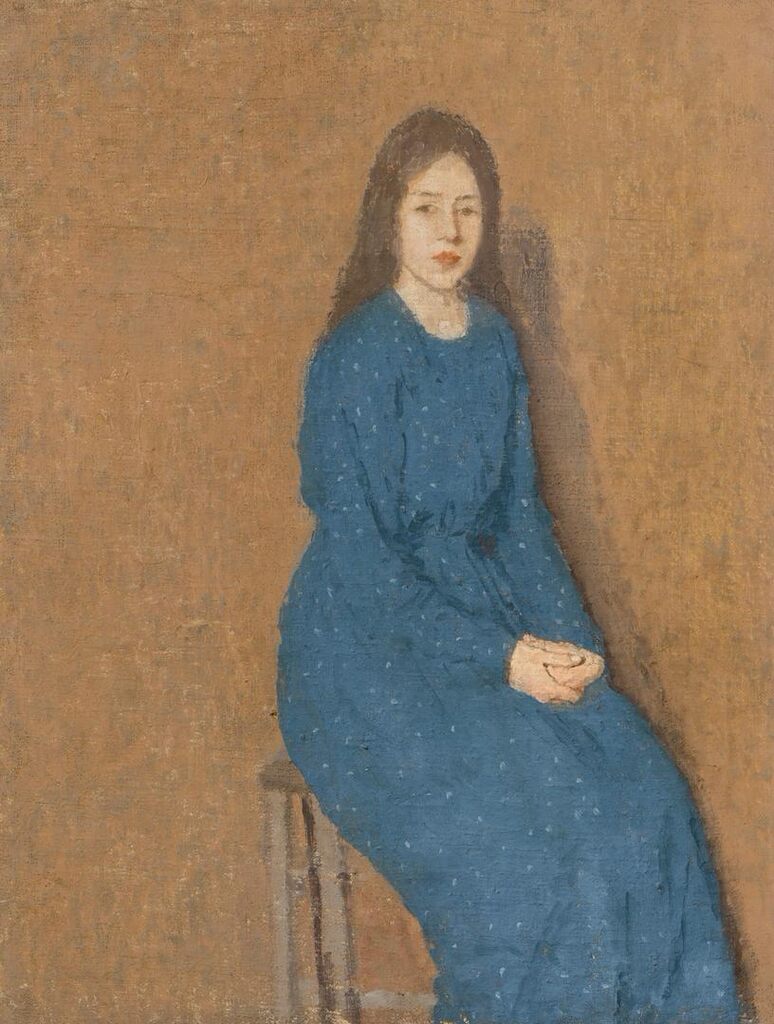 Girl in a Blue Dress