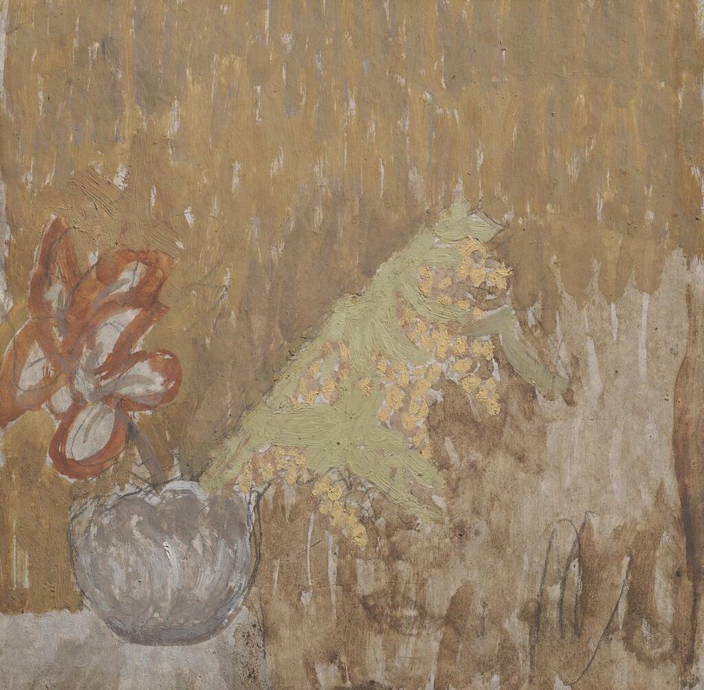 Mimosa and Flowers in a Vase