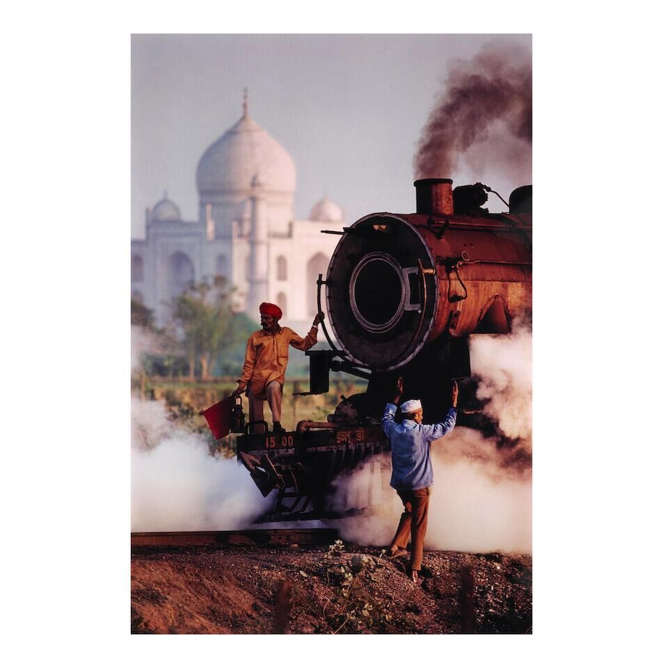 India (Taj and Train, Agra), 1983