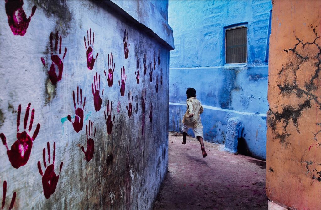 Boy in Mid-Flight, Jodhpur, India