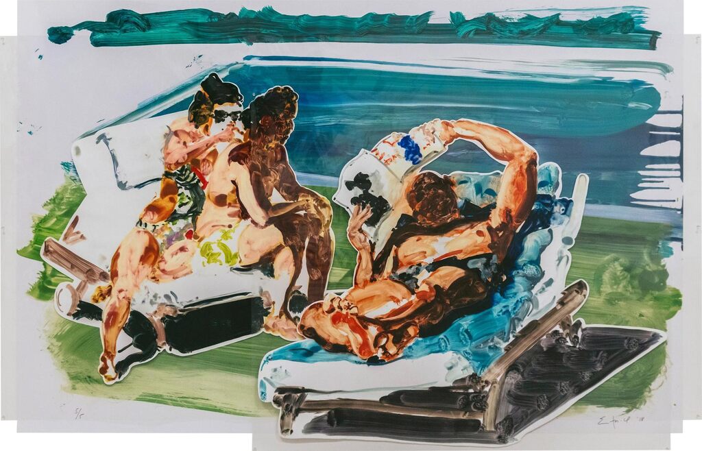 Untitled (Poolside Loungers, Large-scale)