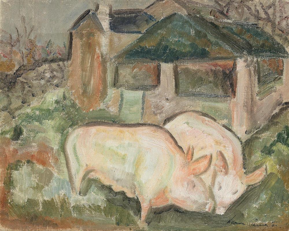 Two pigs