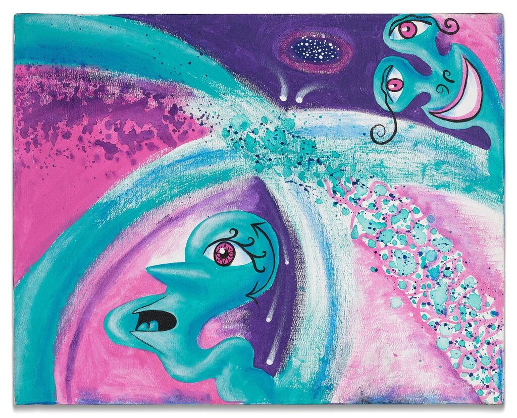 Untitled (Two Green Aliens)