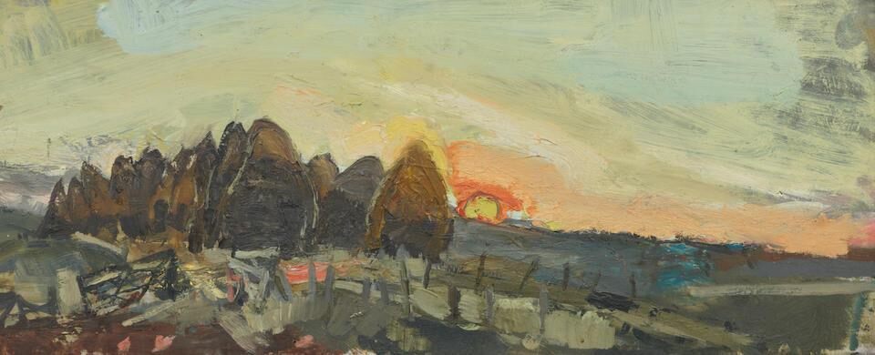 Haystacks and Sun