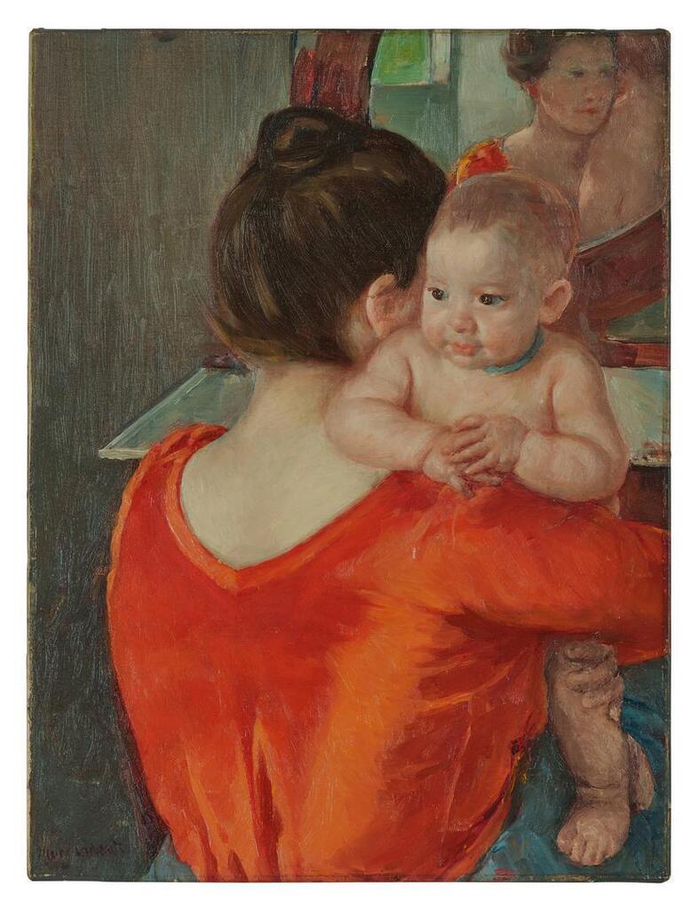 Baby Charles Looking Over His Mother's Shoulder (No. 3)