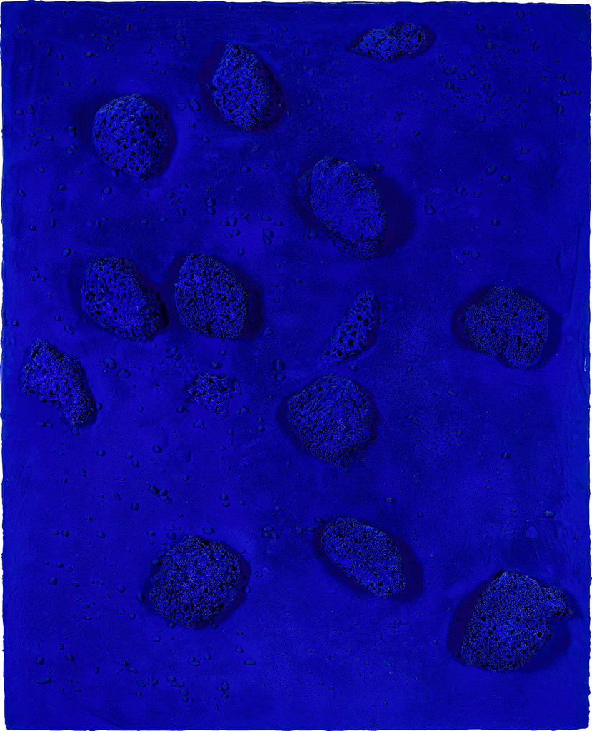 Relief Éponge bleu sans titre (RE 49)