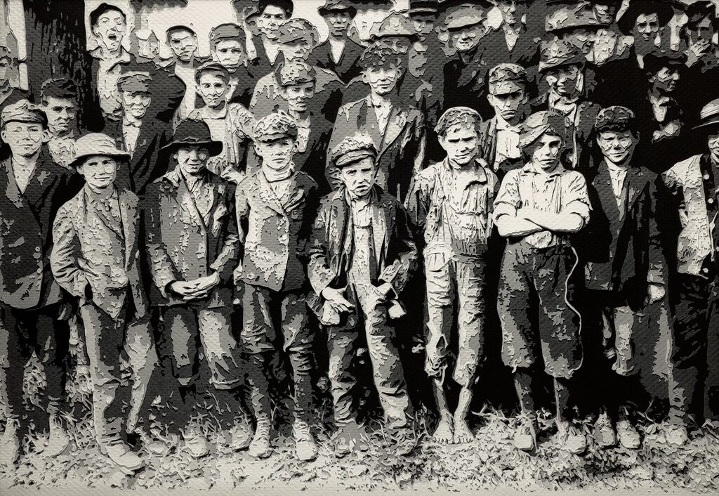 Dallas Mill, Huntsville: 1910 After Lewis Hine Pictures of Paper