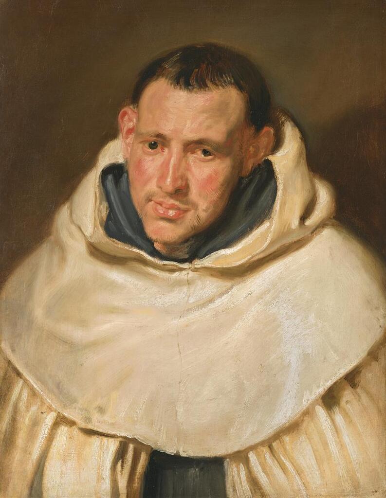 Portrait of a Carmelite monk, head and shoulders