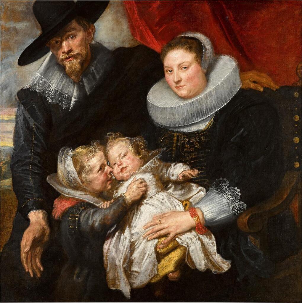 Family portrait of the painter Cornelis de Vos and his wife Suzanna Cock and their two eldest children, Magdalena and Jan-Baptist
