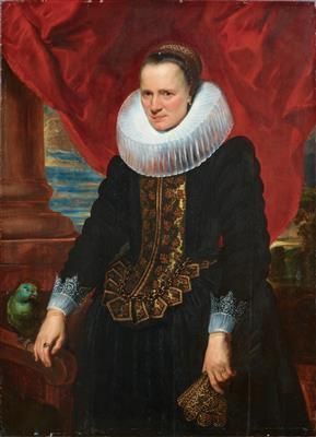 Portrait of a noblewoman with a parrot