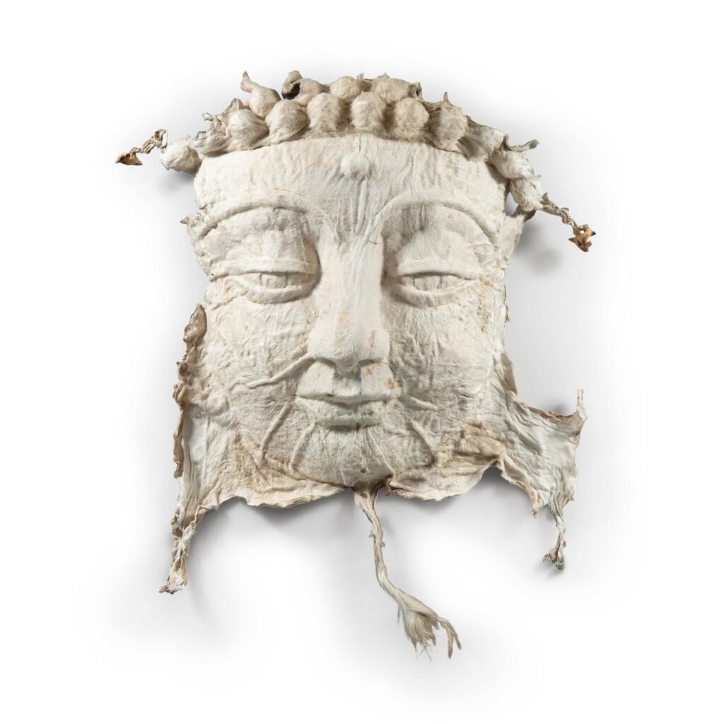 Cowskin Buddha Face no. 12