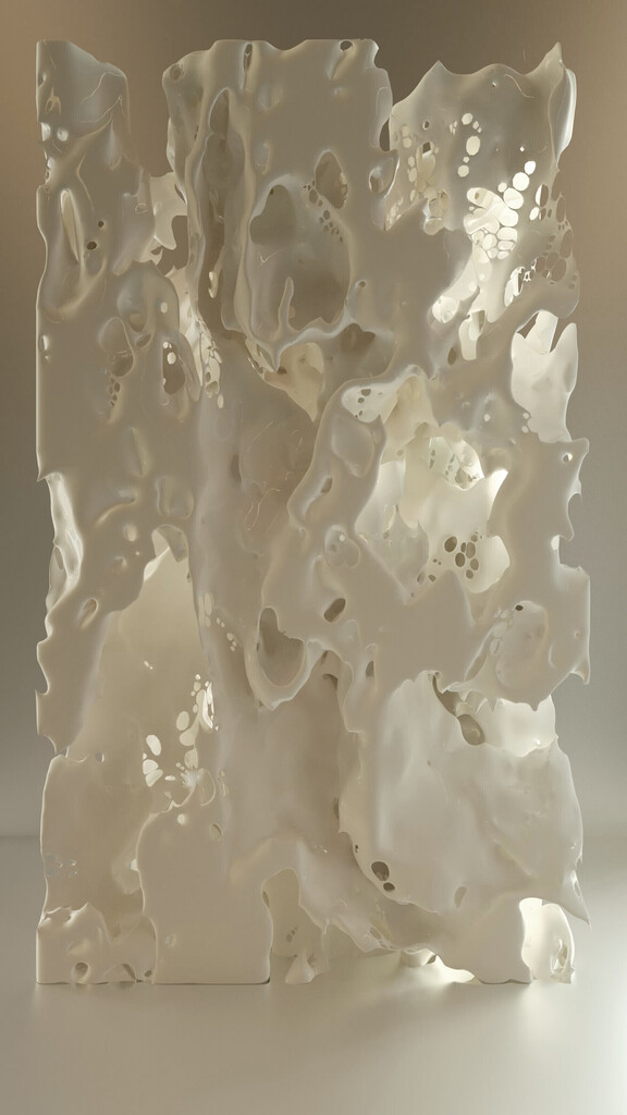 Melting Memories - Early Engram - NFT EEG Data Sculpture
