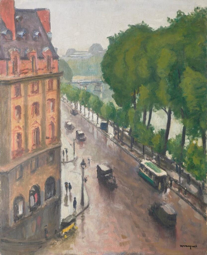 Quai de Conti sous la pluie