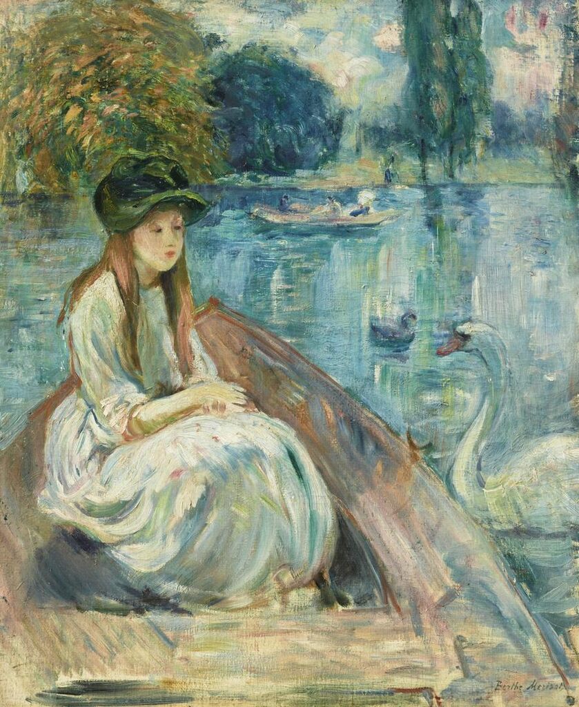 Jeanne Fourmanoir sur le lac
