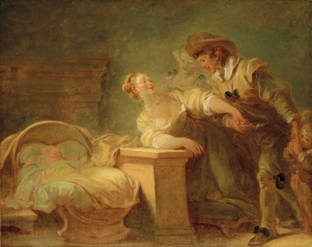 L'Heureuse Famille, dit Jeune Couple contemplant un enfant endormi, ou Le Retour au logis, ou La Réconciliation
