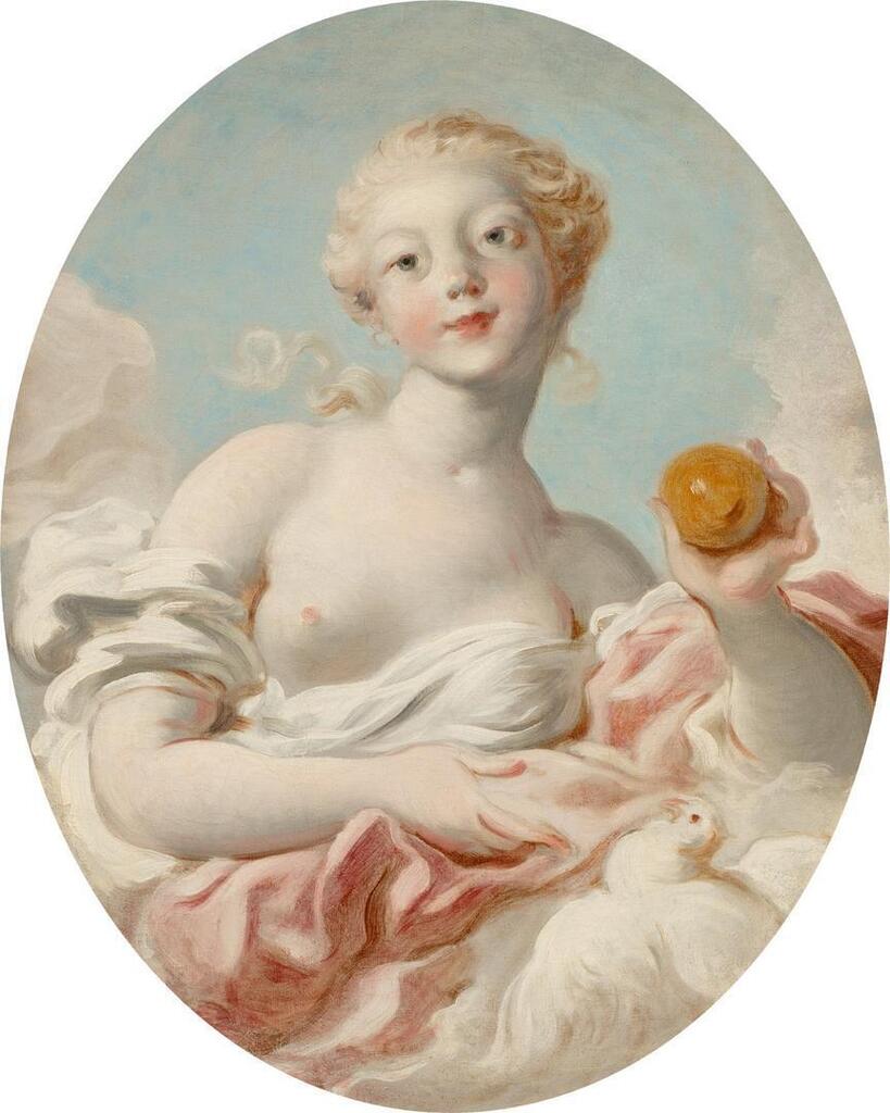 Portrait said to be Mademoiselle Marie-Catherine Colombe as Venus