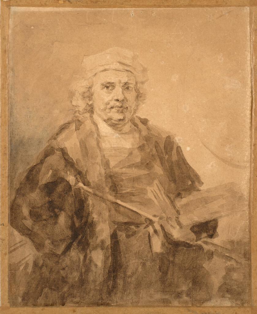 Portrait of Rembrandt with a Palette