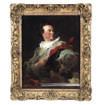 Jean-Honoré Fragonard, Portrait of François-Henri, 5th duc d'Harcourt, half-length and looking over his shoulder to his left