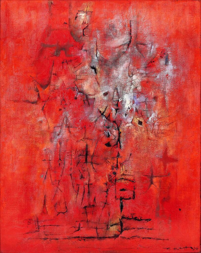 Zao Wou-Ki, Sous un grand arbre d'été - 05.07.54