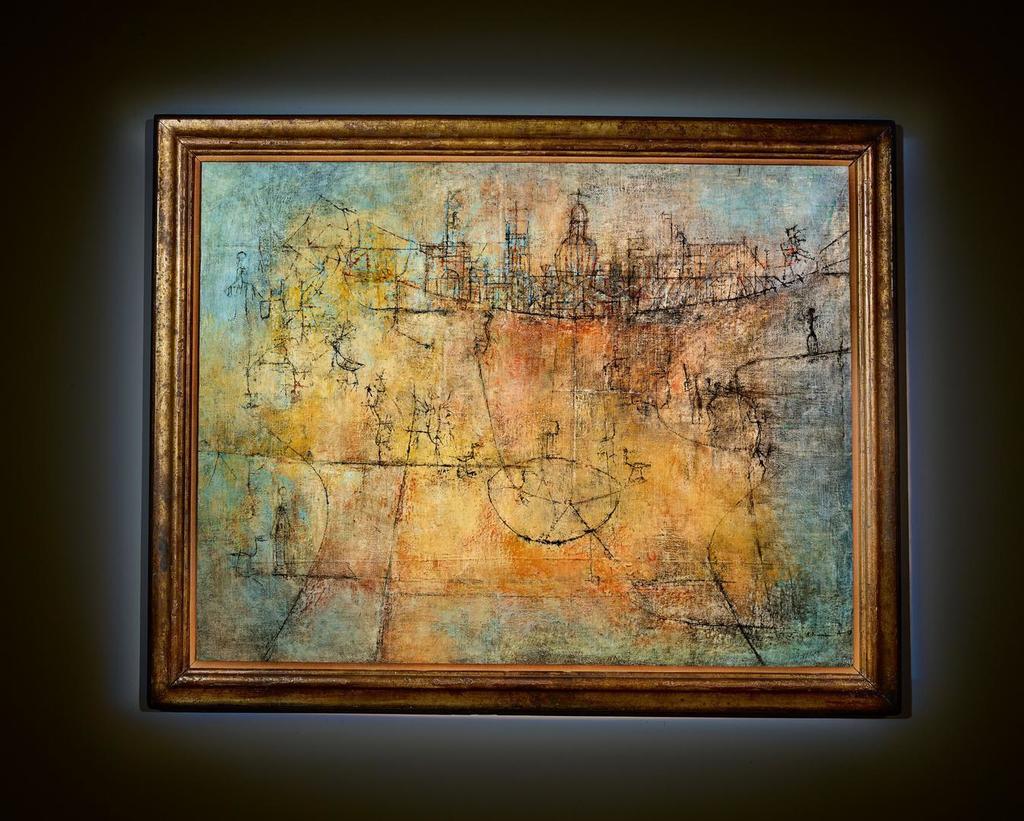 Zao Wou-Ki, Untitled (Golden City) 無題（黃金城市）