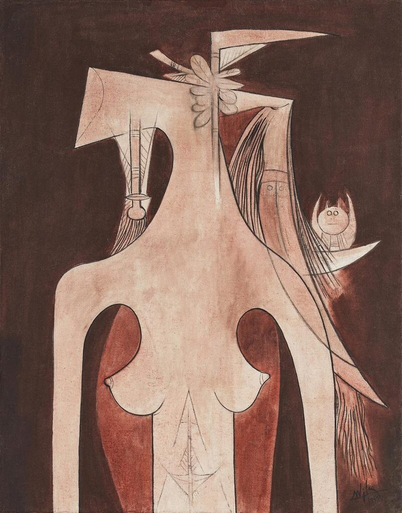 Sans titre (Femme fleurie)
